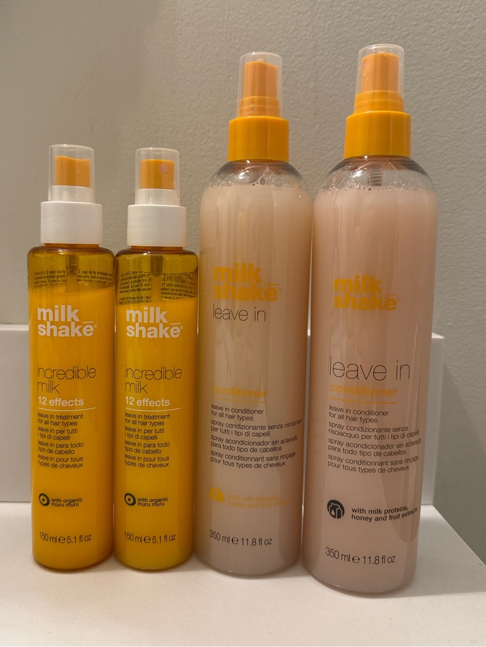 Milk Shake leave in conditioner & incredible milk set of 4